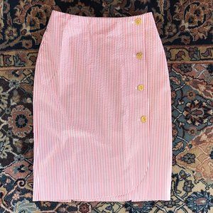 Wmn's Black Fleece by Thom Browne seersucker skirt new new never worn